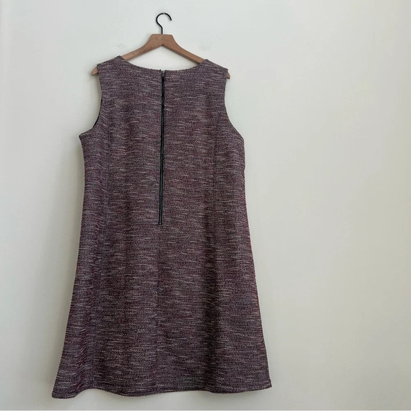 New LOFT Plus Size 20 Boucle Tweed Textured Sleeveless Shift Dress NWT Preppy - Picture 9 of 14